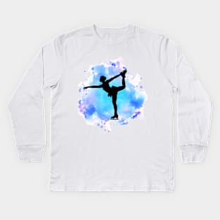 Skater on a Cloud Kids Long Sleeve T-Shirt